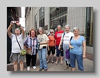 10  Group enjoying dinner out and a walk around the city  [MS]